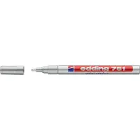 Edding Lakmarker | zilver | streepbreedte 1-2 mm ronde punt | 10 stuks - 4-751054 4-751054
