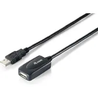 Goobay Actieve USB 2.0 verlengkabel, zwart, 5 meter
