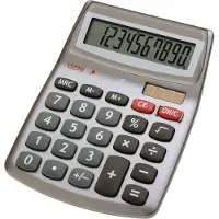 Genie 540 Bureaurekenmachine Grijs Aantal displayposities: 10 werkt op zonne-energie, werkt op batterijen (b x h x d) 105 x 30 x 140 mm