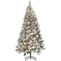 Royal christmas Kunstkerstboom Sneeuw Boom Chicago - Lengte 210 cm - met 250 Warm LED verlichting - 468 Takken