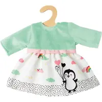 Heless poppenjurk pinguïn - babypop kleding 28-35cm - multicolor.