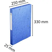 OfficeTown Exacompta Elastobox Cartobox rug van 2,5 cm, blauw, 5/10e kwaliteit
