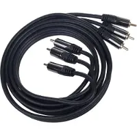 Abcom CINCH 3 x RCA auf 3 x RCA Kabel Audio Video 1,5 m AB-COM VCR DVD TV RCA