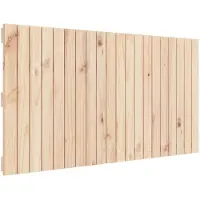 vidaXL Wandhoofdbord 127,5x3x60 cm massief grenenhout