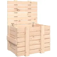 vidaXL Opbergbox 58x40,5x42 cm massief grenenhout