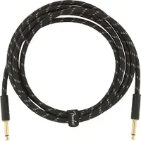 Fender DELUXE INSTRUMENT CABLE STRAIGHT/STRAIGHT 10' BLACK TWEED