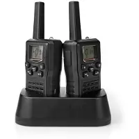 Nedis walkie talkie set | 2 handsets met oplaadstation | tot 10 km