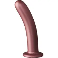 Ouch! by Shots Zachte siliconen G-Spot Dildo - 7'' / 17 cm - Roségoud - Roze