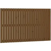 vidaXL Wandhoofdbord 140x3x90 cm massief grenenhout honingbruin