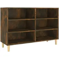 vidaXL Dressoir 103,5x35x70 cm bewerkt hout gerookt eikenkleurig