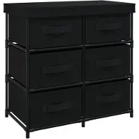 vidaXL Opbergkast met 6 lades 55x29x55 cm staal zwart