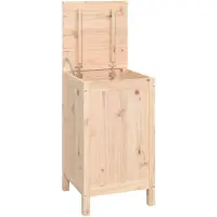 vidaXL Wasmand 44x44x76 cm massief grenenhout
