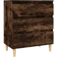 vidaXL Dressoir 60x35x70 cm bewerkt hout gerookt eikenkleurig