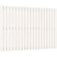 vidaXL Wandhoofdbord 127,5x3x90 cm massief grenenhout wit