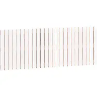 vidaXL Wandhoofdbord 159,5x3x60 cm massief grenenhout wit