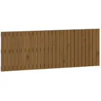 vidaXL Wandhoofdbord 166x3x60 cm massief grenenhout honingbruin