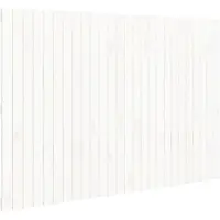 vidaXL Wandhoofdbord 166x3x110 cm massief grenenhout wit