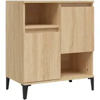 vidaXL Dressoir Sonoma-eikenhout, 60x35x70 cm, houtvezel