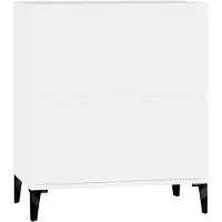 vidaXL Dressoir 60x35x70 cm bewerkt hout wit