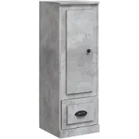 vidaXL Hoge kast 36x35,5x103,5 cm bewerkt hout betongrijs