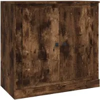 vidaXL Dressoir 70x35,5x67,5 cm bewerkt hout gerookt eikenkleurig