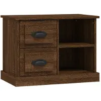 vidaXL Nachtkastje 60x35,5x45 cm bruin eikenkleur