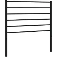 vidaXL Vervangend hoofdbord metaal zwart 90 cm