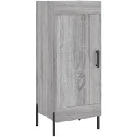 vidaXL Dressoir, grijs Sonoma, 34,5 x 34 x 90 cm, houtvezel