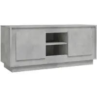 vidaXL Tv-meubel 102x35x45 cm bewerkt hout betongrijs