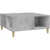 vidaXL Salontafel, betonkleur, 80x80x36,5 cm, houtvezel