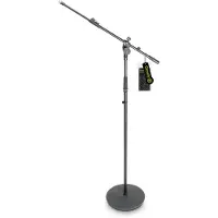 Gravity GMS2322B Telescoping Boom Microphone Stand with Round Base