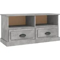 vidaXL Tv-meubel 93x35,5x45 cm bewerkt hout betongrijs