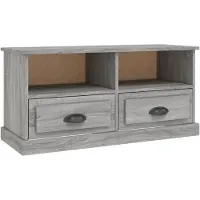vidaXL Tv-meubel 93x35,5x45 cm bewerkt hout grijs sonoma eikenkleurig
