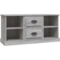 vidaXL Tv-meubel 99,5x35,5x48 cm bewerkt hout grijs sonoma eikenkleur