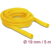 DeLOCK Woven Sleeve self-closing heat-resistant 5 m x 19 mm yellow