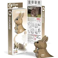Eugy 3D Puzzel - Kangoeroe - Wilde Dieren - Duurzaam - Verzamel Ze Allemaal - 6 Jaar