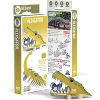 Carletto Deutschland 3D Puzzel - Alligator - Wilde Dieren - Duurzaam - Verzamel Ze Allemaal - 6 Jaar