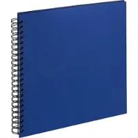 Walther design SA-510-L Cloth - Spiraal album - Formaat 30 x 30 cm - Blauw