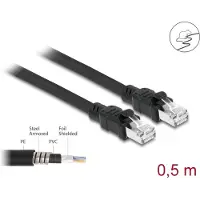 DeLOCK F/UTP netwerkkabel Cat 6a - Knaagdier UV Bescherming Metaal