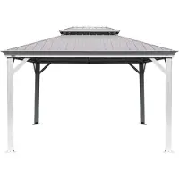 Sojag Paviljoen pergola messina 483x363 cm champagnekleurig