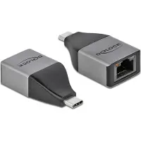 DeLOCK USB Type-C Adapter to Gigabit LAN 10/100/1000 Mbps – compact design