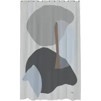 Mette Ditmer Gallery douchegordijn 150x200 cm Light grey