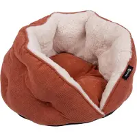 District 70 TUCK - Luxe Retro Kattenmand van Corduroy - Terra - 50x50x30 cm