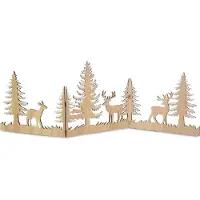 Riffelmacher Weihnachtsdeko mit Hirschen und Wald 90.5 cm