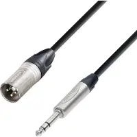 Adam hall 5 STAR Neutrik Balanced XLR (M) to TRS 1/4" Jack Cable 10m