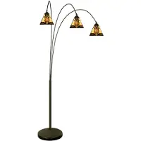 Clayre & Eef Tiffany vloerlamp 200 cm glas staande lamp
