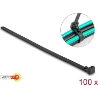 DeLOCK Tie-Wrap - 150 mm - Zwart -