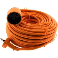 Calex Verlengsnoer IP20 Oranje 15 M
