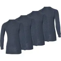 Heatkeeper - Thermoshirt dames - Antraciet - S - 4-Stuks - Thermokleding dames