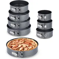 Relaxdays Springvorm pan set, Bakblik, Grijs